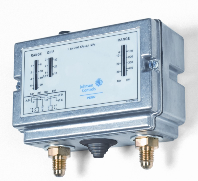 Pressotat haute / basse pression manuel / auto 3 à 30 bar / -0.5 à 7 bar P78MCB-9300 1/4 SAE