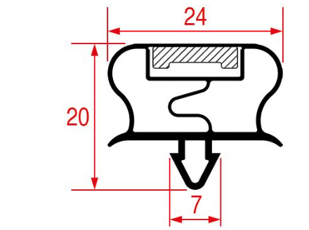 JOINT A ENCASTRER 620x485 mm
