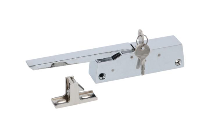 Fermeture fermod 885 chromée avec serrure entre-axe 104 mm