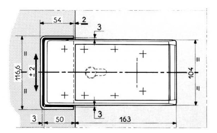 Fermeture Fermod 620 sans serrure