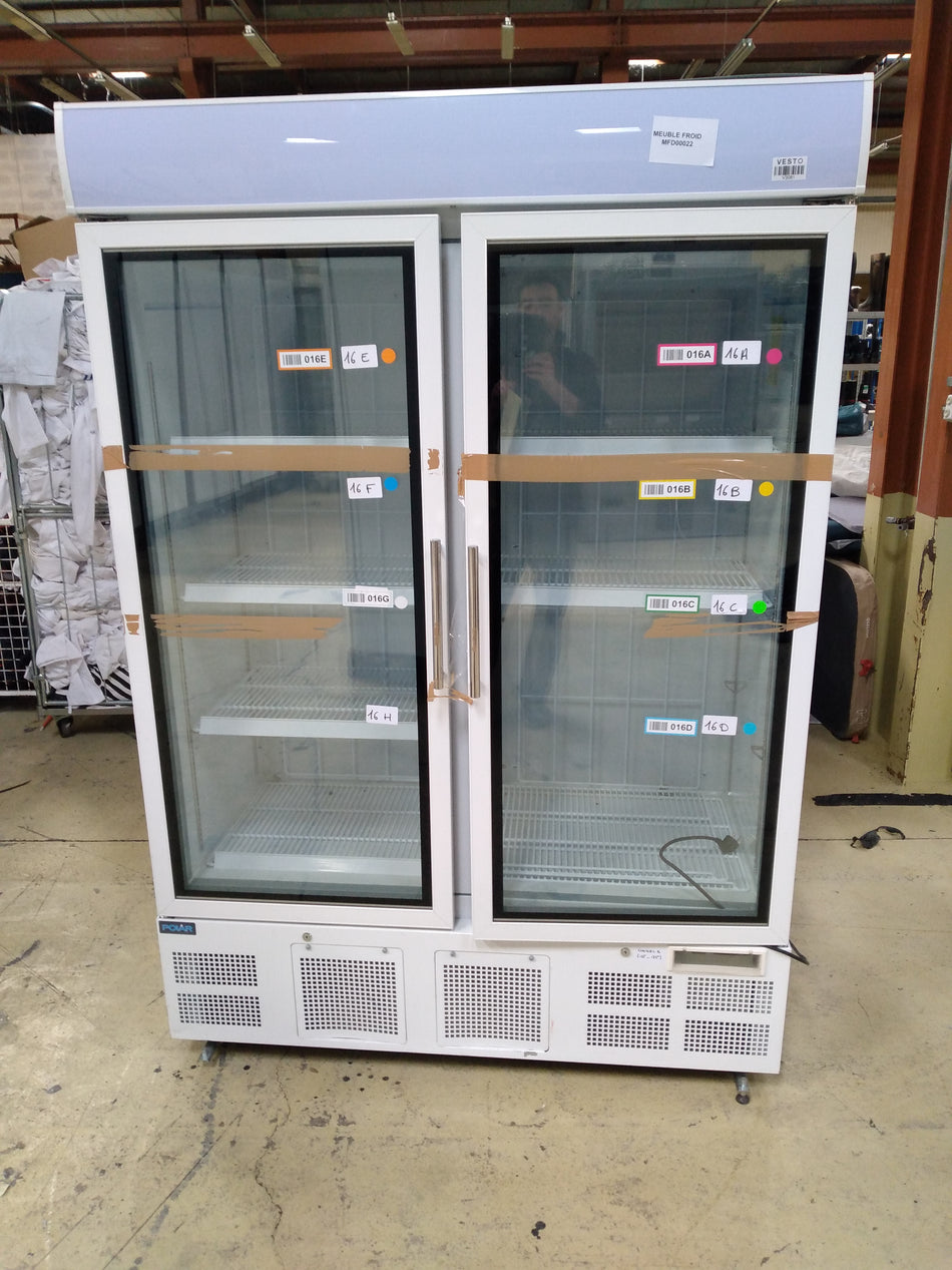 Armoire froid négatif 2P Polar - GH507-E-02 reconditionné