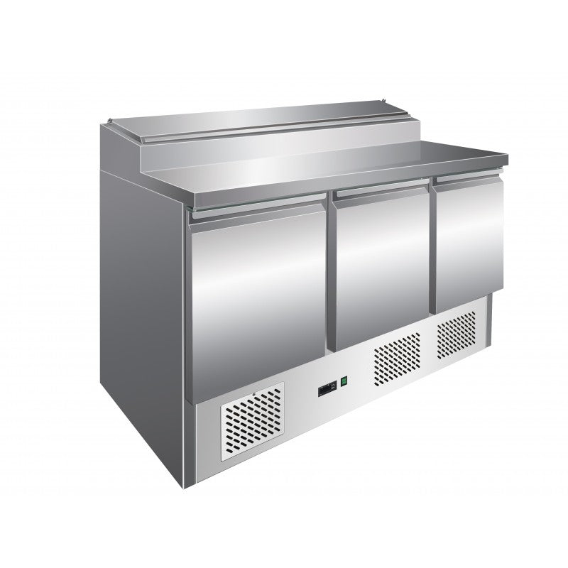 Saladette réfrigérée positive - 425 L - 3 portes garantie 3 ans